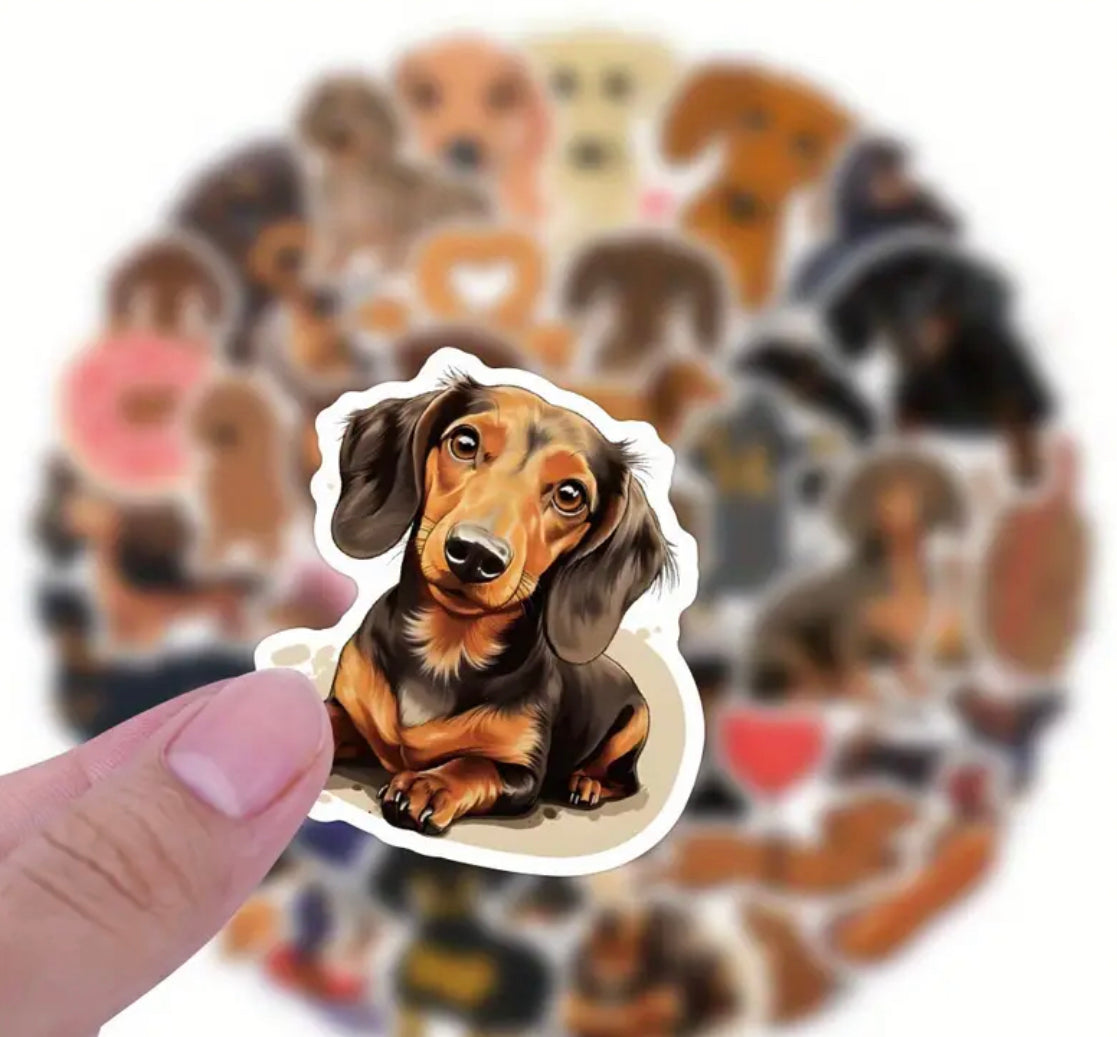 Dachshunds stickers - Dog lovers (10 assorted)