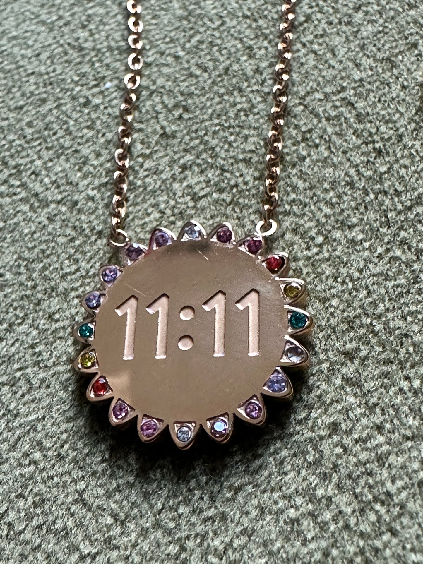 11:11 angel meaning - gold necklace
