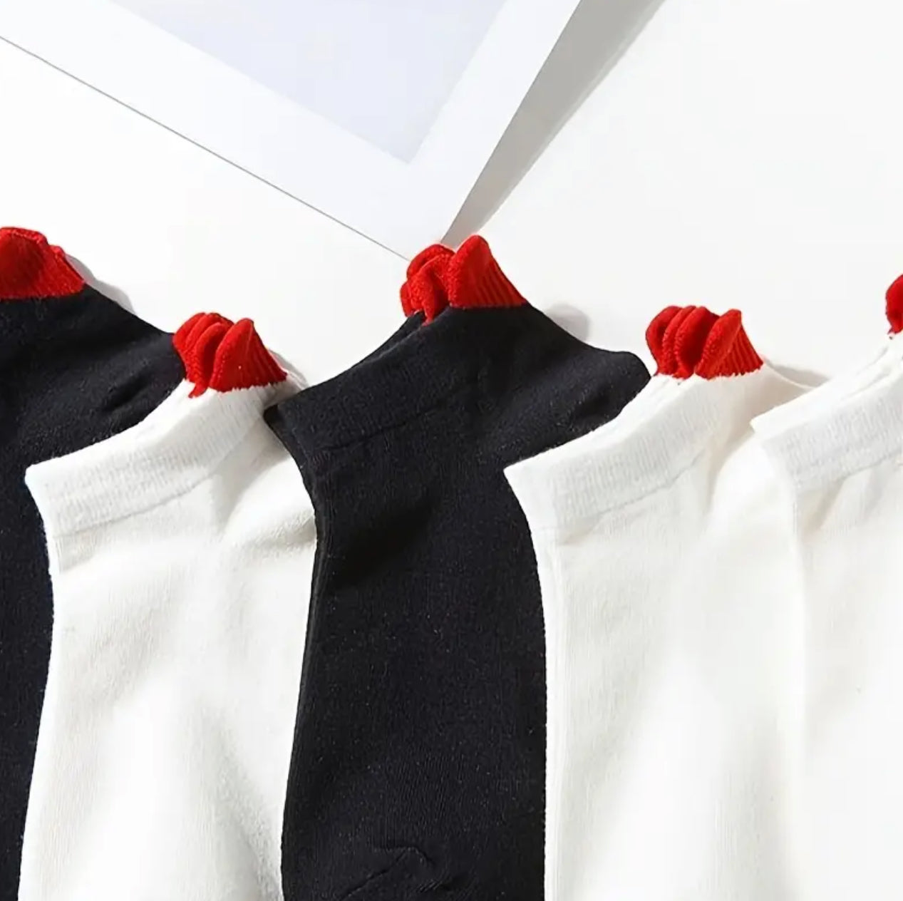 Heart socks - black - 1 pair