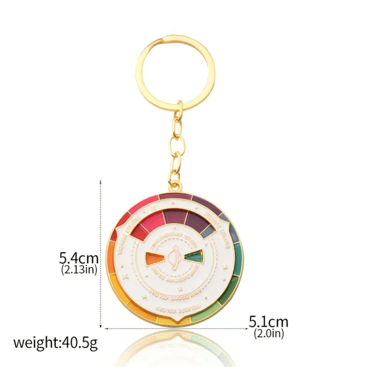 Color wheel keychain