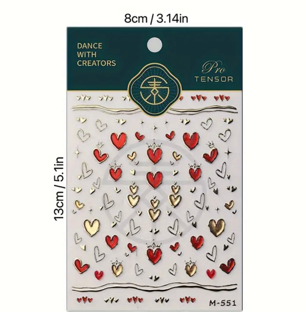 Hearts stickers