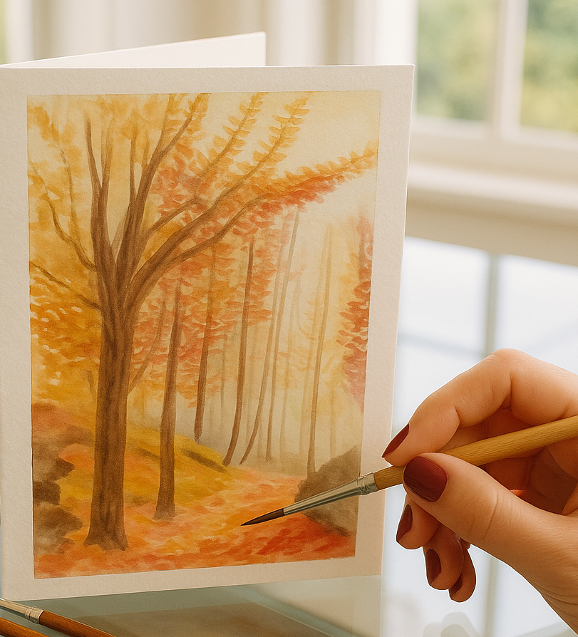 Autumn Watercolors Art Class(no kit)
