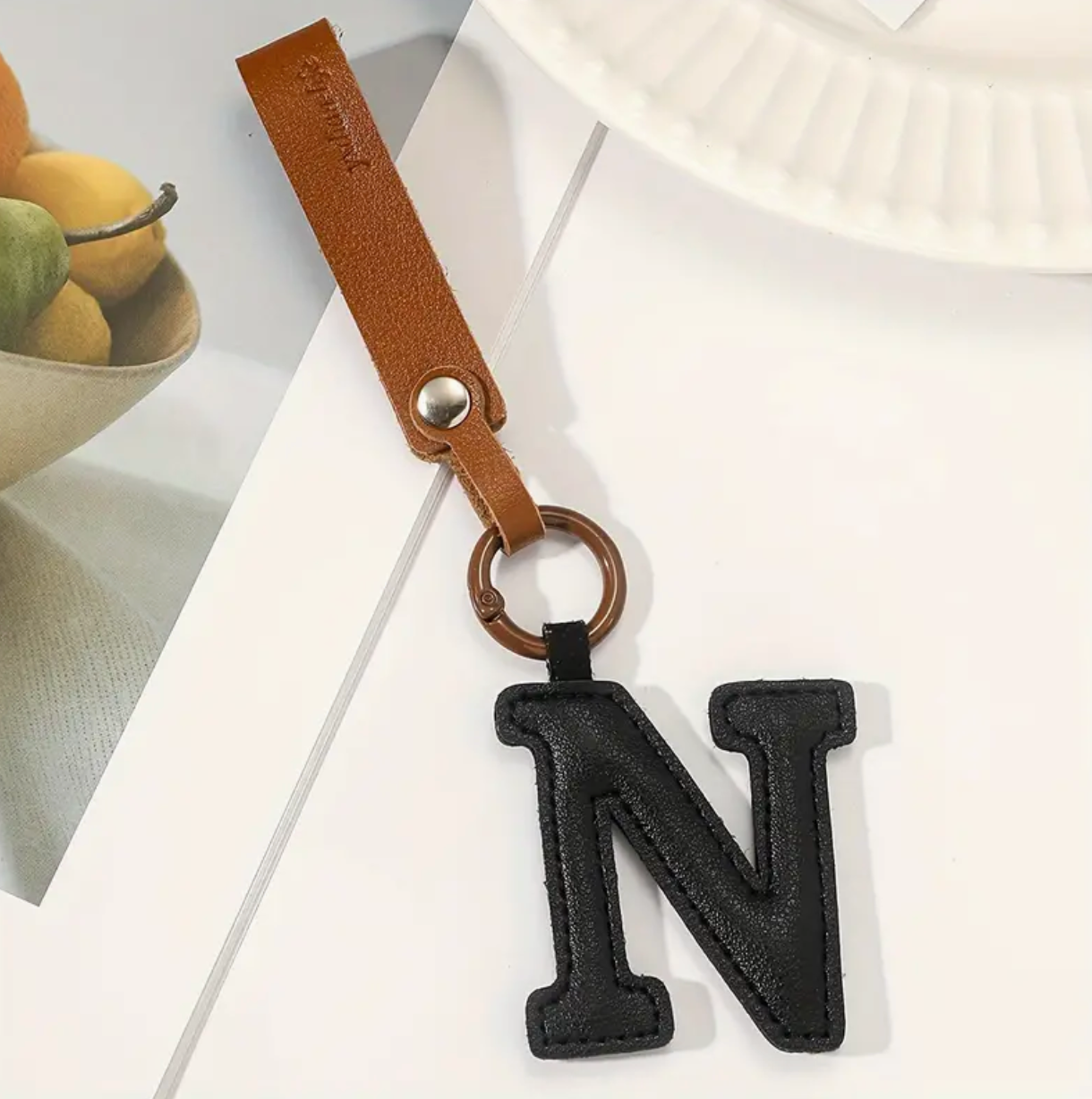 Letter N - Pu leather accessory