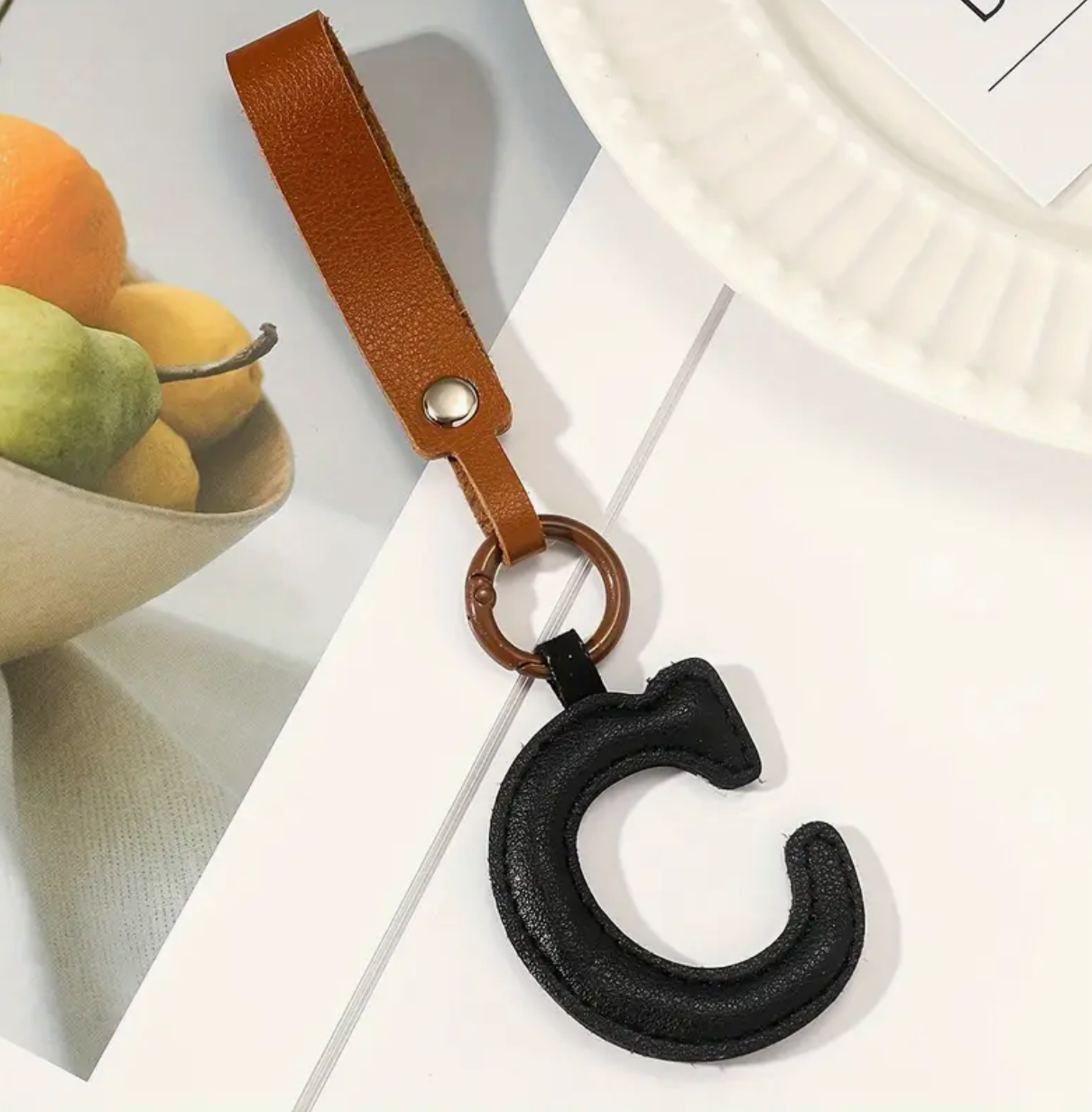 Letter C - Pu leather accessory