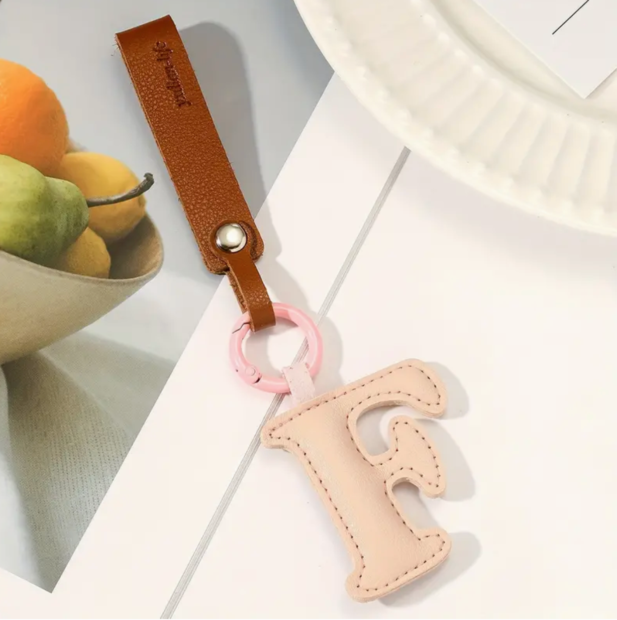 Letter F - Pu leather accessory