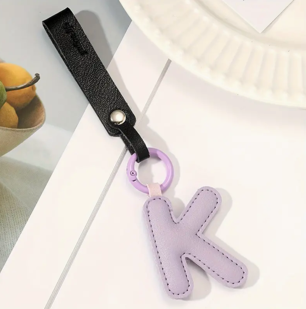 Letter K - Pu leather accessory