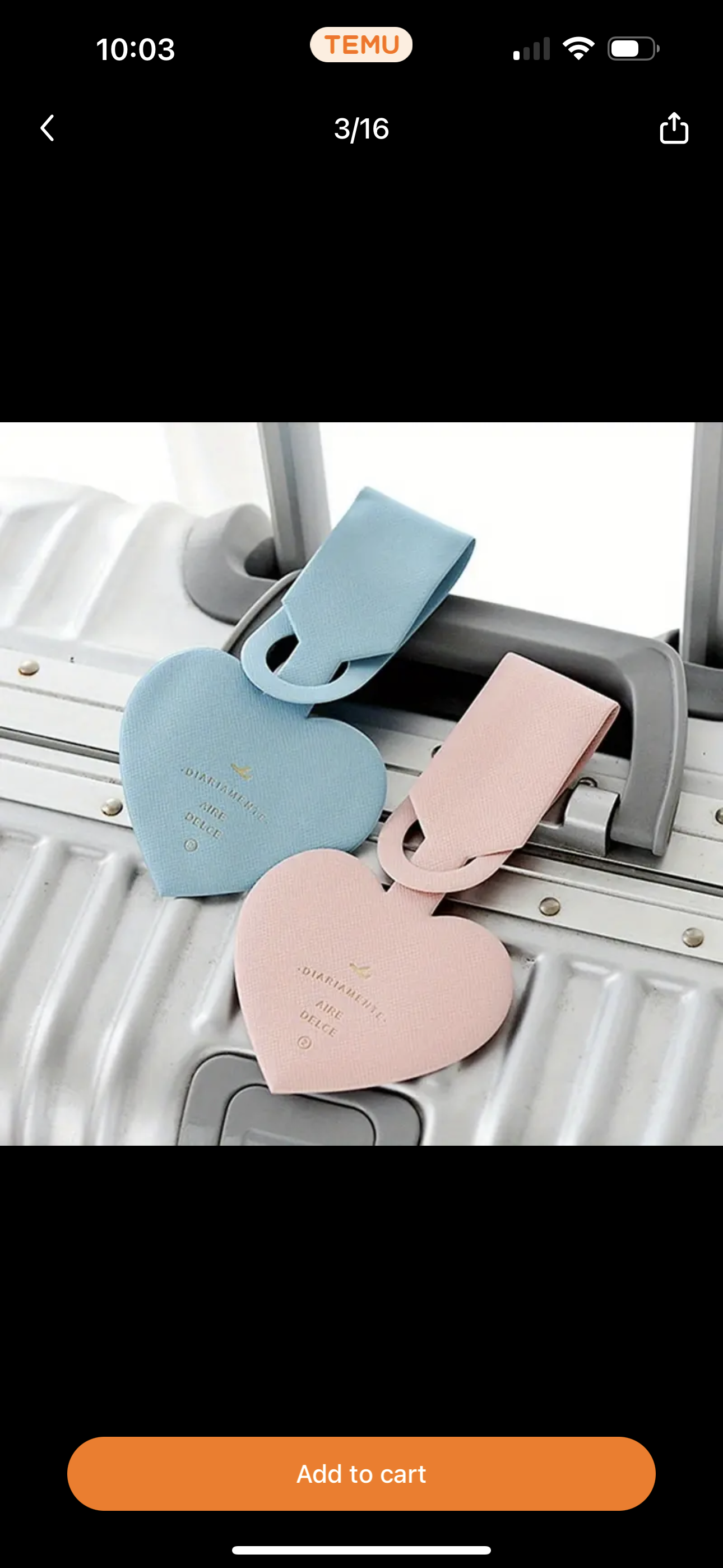 Heart Luggage Tag